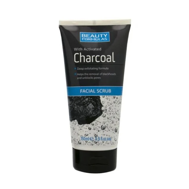 Beauty Formulas Charcoal Facial Scrub 150ml