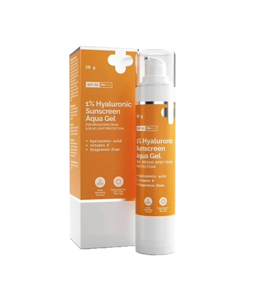 The Derma.co1% Hyaluronic Sunscreen Aqua Gel 50g