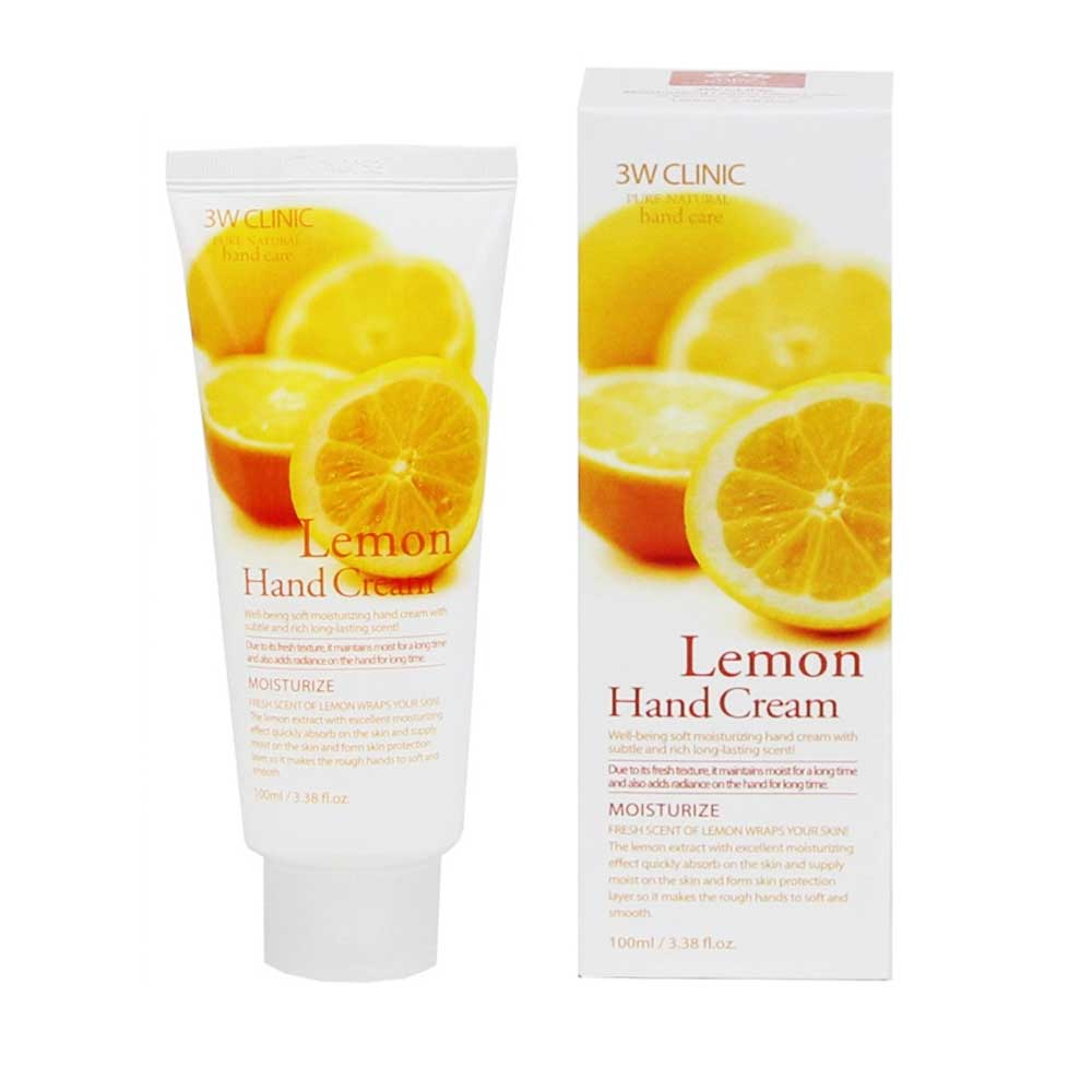 3w clinic lemon hand cream