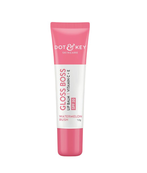 Dot & Key Gloss Boss Vitamin C + E Lip Balm with SPF30 Watermelon Rush 12gm