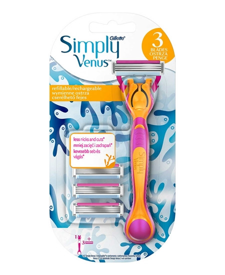 Gillette Simply Venus 3 Refillable Razor