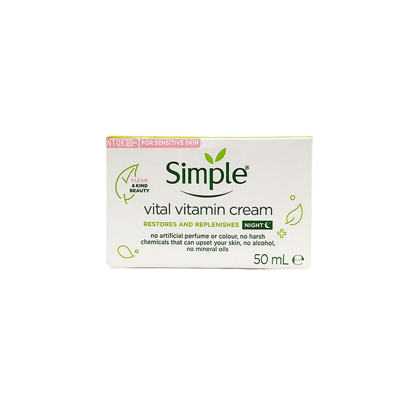 Simple vital vitamin night cream