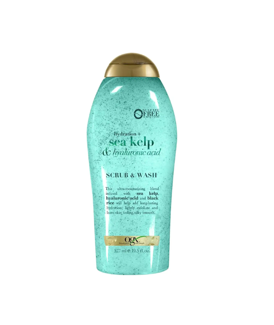 Ogx HYDRATION + Sea Kelp & Hyaluronic Acid Body Scrub & Wash 577ml