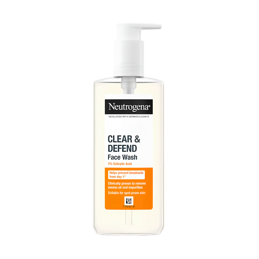 Neutrogena Clear & Defend 2% Salicylic Acid Face Wash 200ml