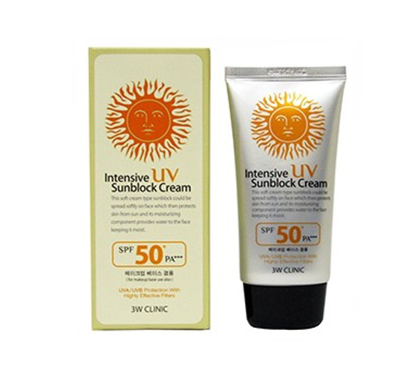 3W Clinic Intensive UV Sunblock Cream SPF50 PA+++ 70ml