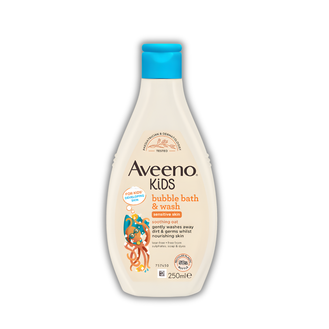 Aveeno Kids Bubble Bath & Wash 250ml