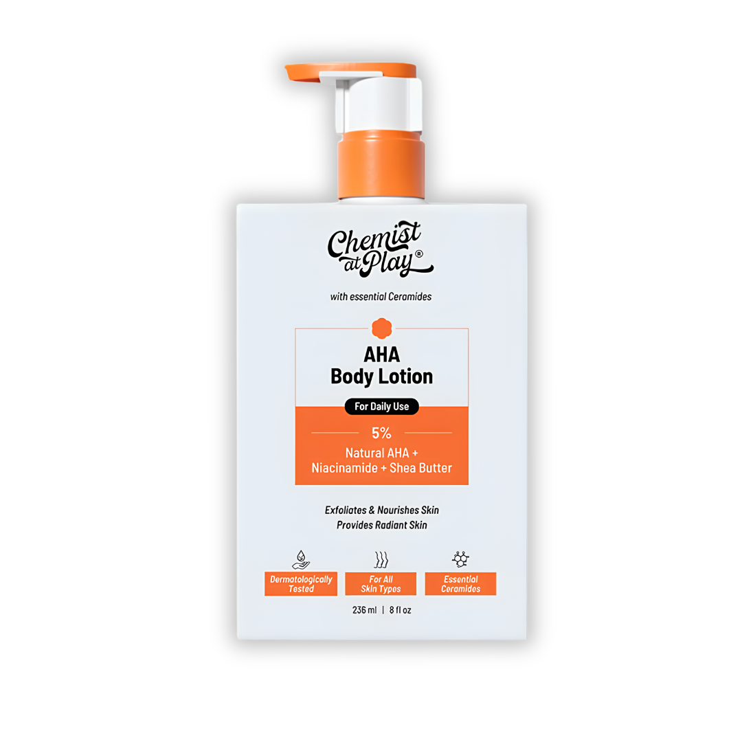 Chemist at Play 5% AHA Body Lotion with Niacinamide for Smooth and Hydrated Skin 236 ml