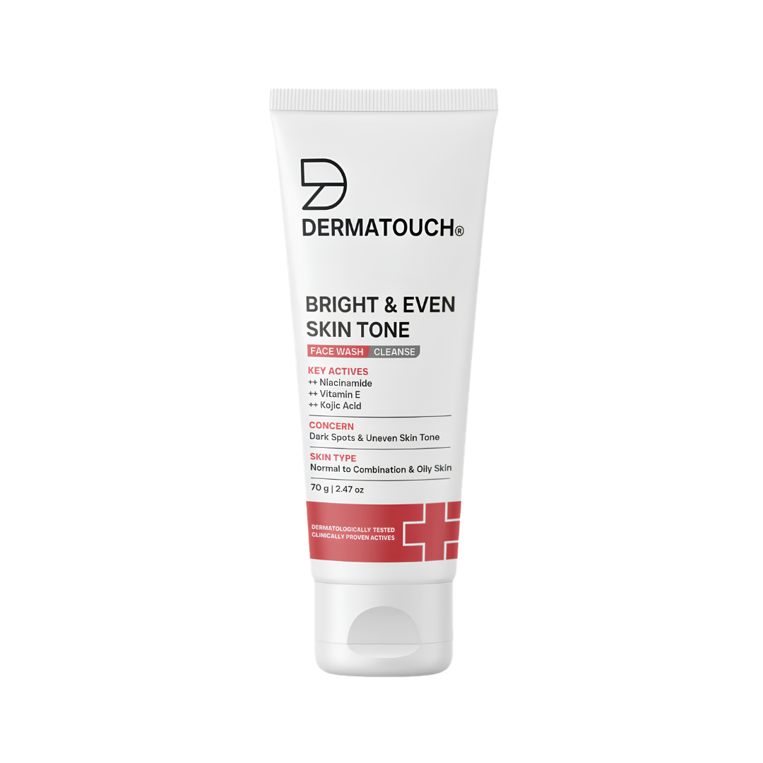DERMATOUCH Bright & Even Skin Tone Face Wash for Dark Spots & Uneven Skin Tone 70g