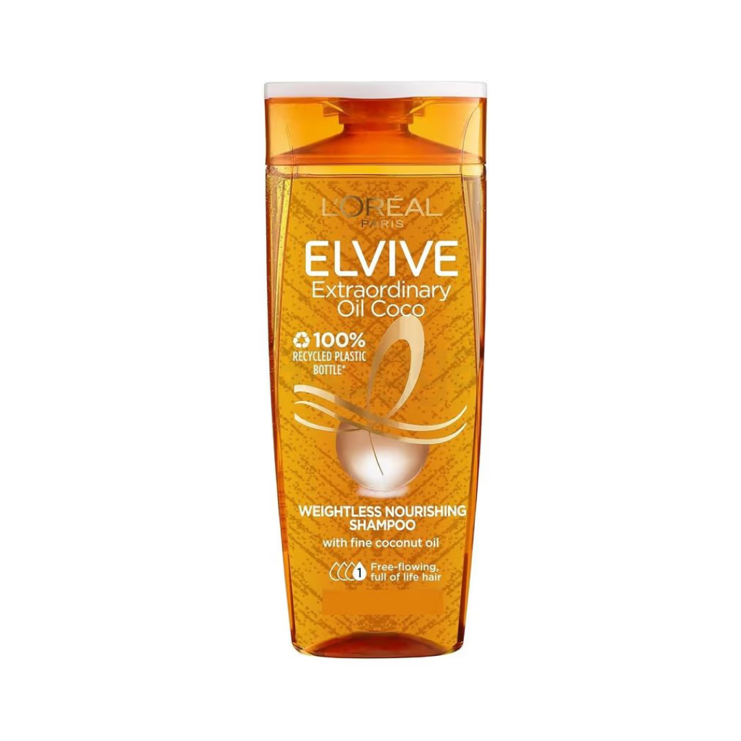 Loreal Paris Extraordinary Oil Coco Weightless Nourishing Shampoo for Fine, Dry Hair 400ml