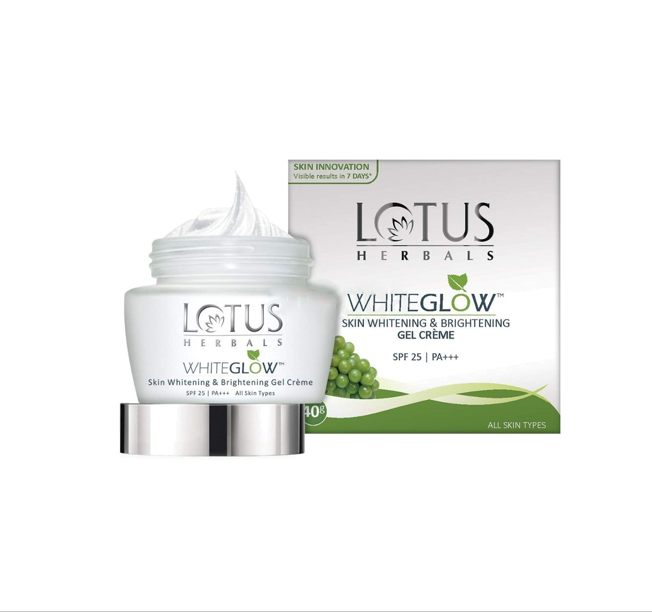 Lotus Herbal WHITEGLOW Skin Brightening Gel Cream SPF 25 PA+++ 40ml