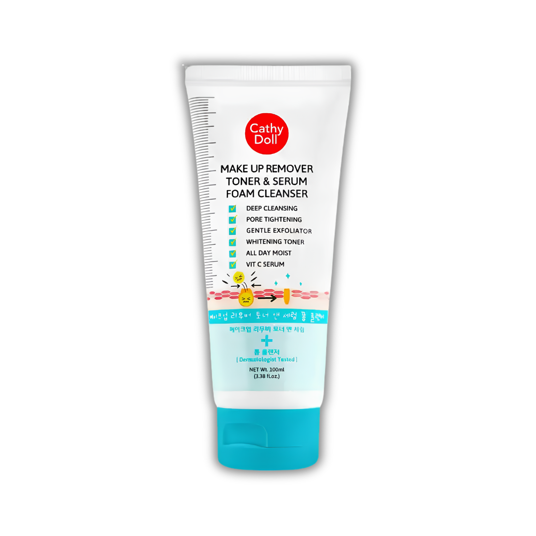 Cathy Doll Make Up Remover Toner Serum Foam Cleanser 100ml
