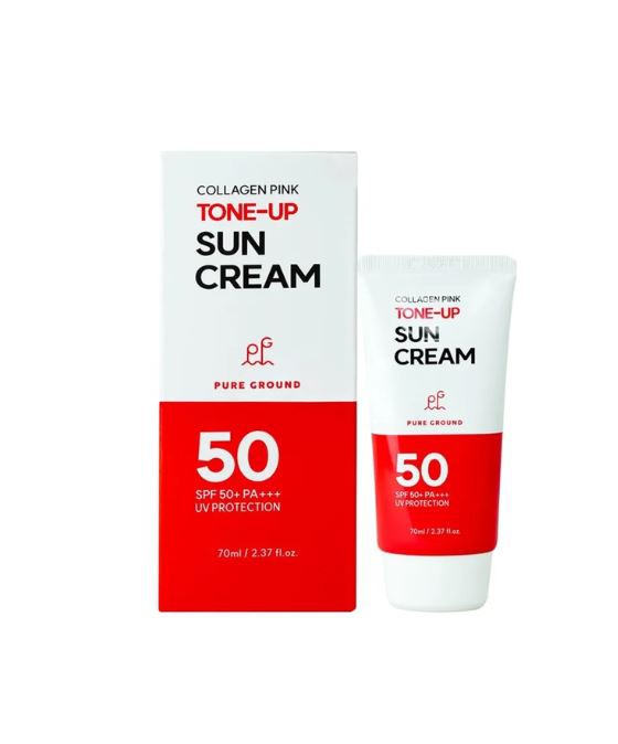Pure Ground Collagen Pink Ton Up Sun Cream Sun Cream 70ml