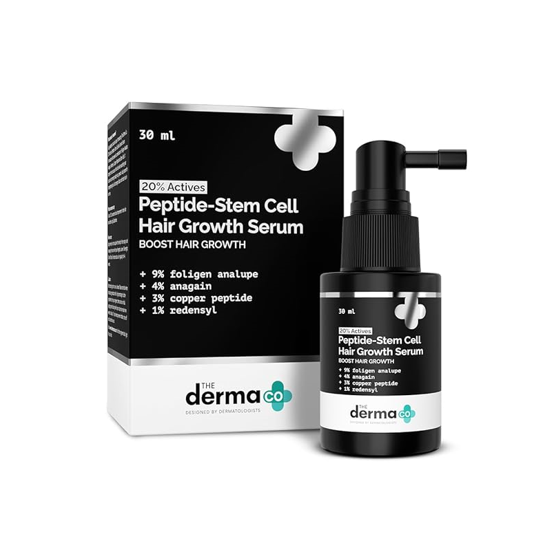 The Derma Co 20% Actives Peptide-Stem Cell Hair Growth Serum 30ml