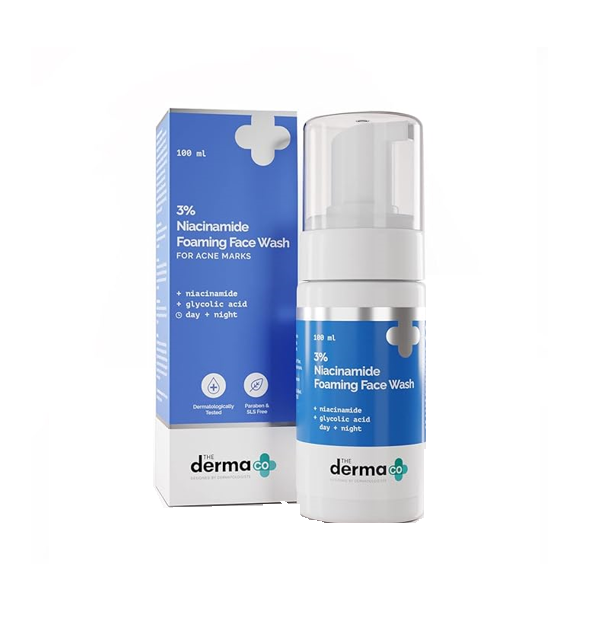 The derma Co 3% Niacinamide Foaming Daily Face Wash 100ml